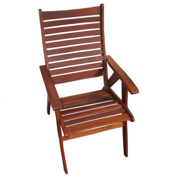 Кресло деревянное из мербау