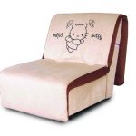 Кресло-кровать без подлокотников Хелло Китти