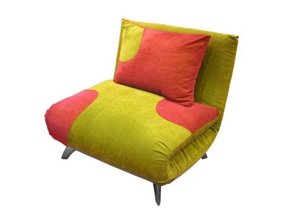 Кресло-кровать без подлокотников разноцветное