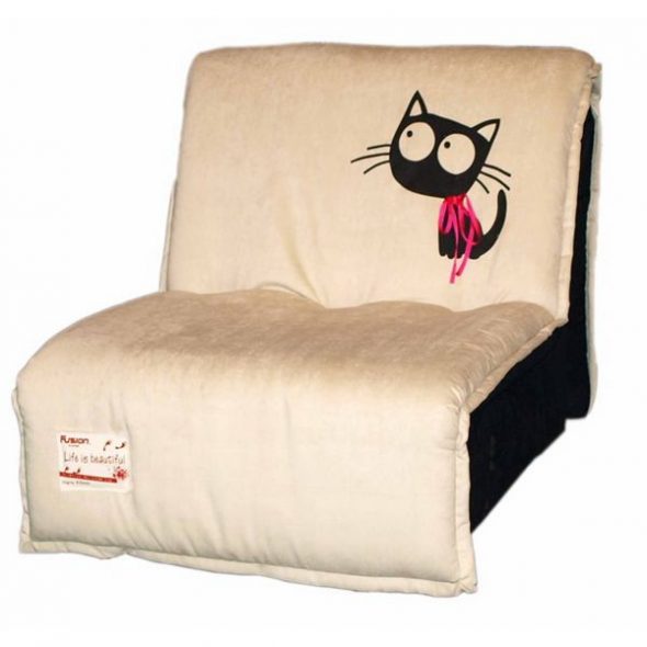 Кресло кровать для детей с ортопедическим матрасом от 3 лет и бортиками