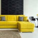 ортопедический диван кровать желтый