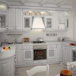белый гарнитур кухонный
