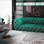зеленый диван фото