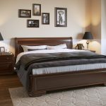 двуспальная кровать деревянная