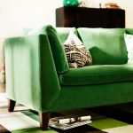 зеленый диван дизайн