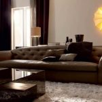 коричневый диван современный дизайн