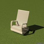 кресло качалка из фанеры
