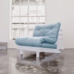 кресло кровать голубого цвета