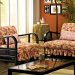 кресло кровать с цветочным принтом