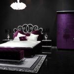 кровать двуспальная фиолетовая