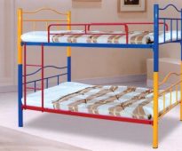 Детские двухъярусные металлические кровати