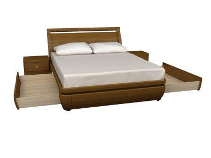 Кровать из массива дерева 120 200