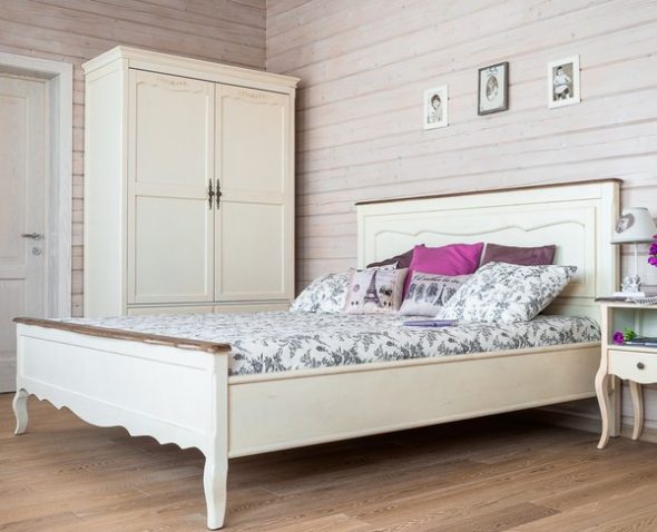 Кровать 150х200 Blanc bonbon 9341S