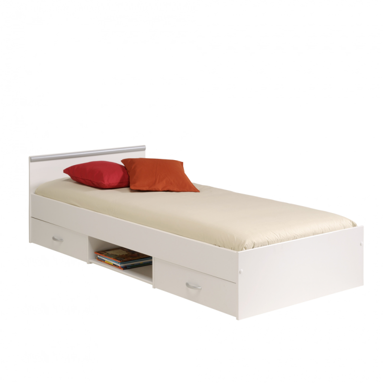 Модели односпальных кроватей с ящиками