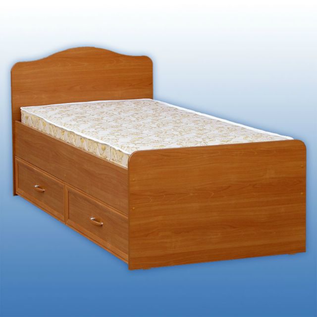 Кровать деревянная односпальная с ящиками для хранения
