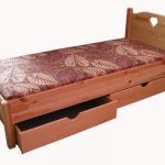 Односпальная кровать с ящиками для детей