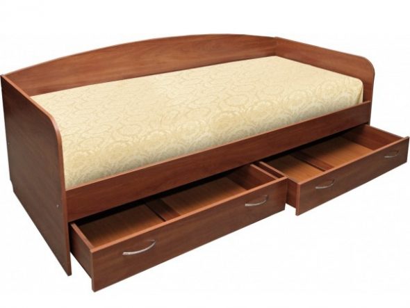 Разновидности кроватей с ящиками для белья