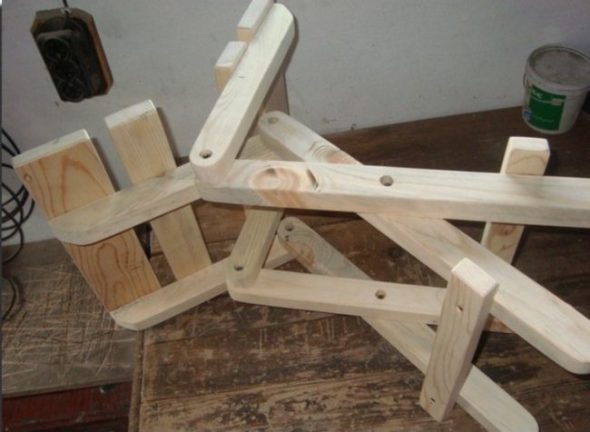 Самодельные стулья из дерева фото