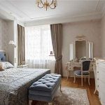 Современный дизайн спальни в классическом стиле