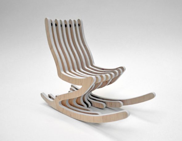 дизайнерское кресло из фанеры