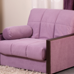 кресло кровать розовое
