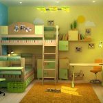 обустроить детскую комнату для разнополых детей
