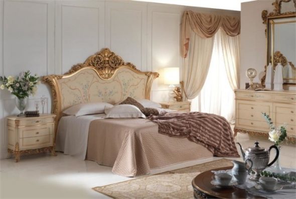 Интерьеры спальни в классическом стиле