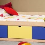 Кровать детская 3 ящика (МДФ) цветная