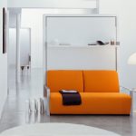 диван двухъярусная кровать трансформер оранжевый