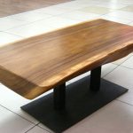 деревянный стол из спила