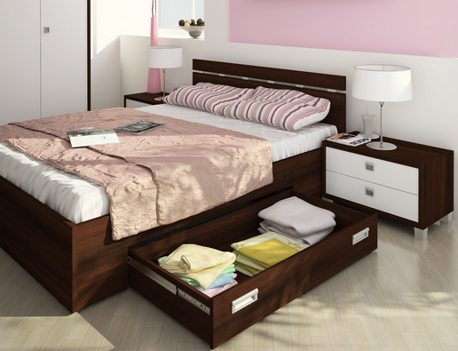 Мебель для спальни-кровать с ящиками