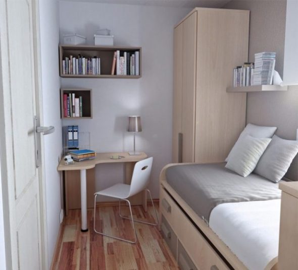 Маленькая и уютная комната с необходимым минимумом