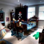 Пиратская детская со спальной, игровой и рабочей зонами