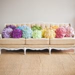 Подушки для интерьера "Радужные цветы"