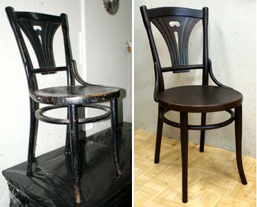 пример реставрации веенского стула