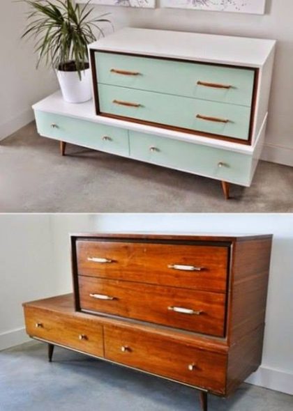 реставрация старой мебели своими руками фото до и после