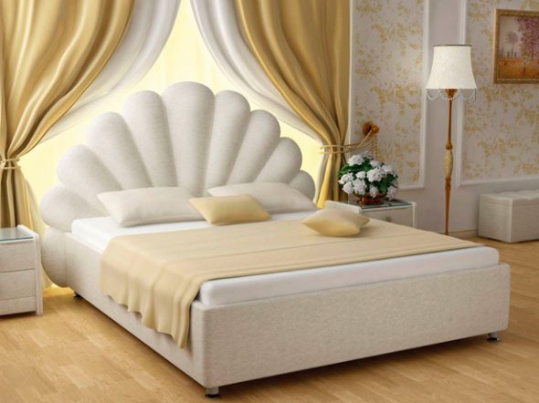 шикарная белая кровать