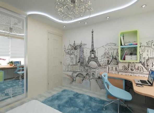 Спальня для подростка "Париж"