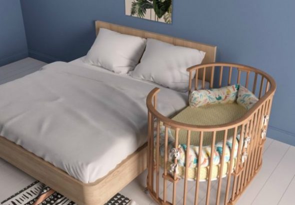 Круглая кроватка для новорожденных