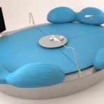 Диван-кровать с необычным дизайном