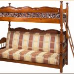 Двухярусный диван кровать с приставной лестницей