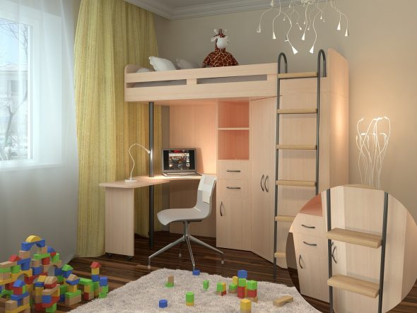 Модульные комнаты с кроватями чердаками от 55 р - купить в Москве на sapsanmsk.ru