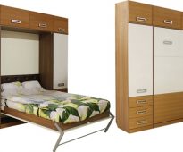 Кровать-шкаф в разобранном и собранном виде