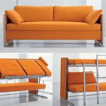 Оранжевый диван-кровать трансформер