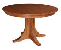 Раскладной круглый стол из дерева