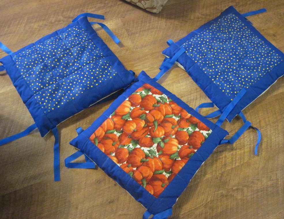 Подушки на стулья для кухни своими руками пошаговая инструкция