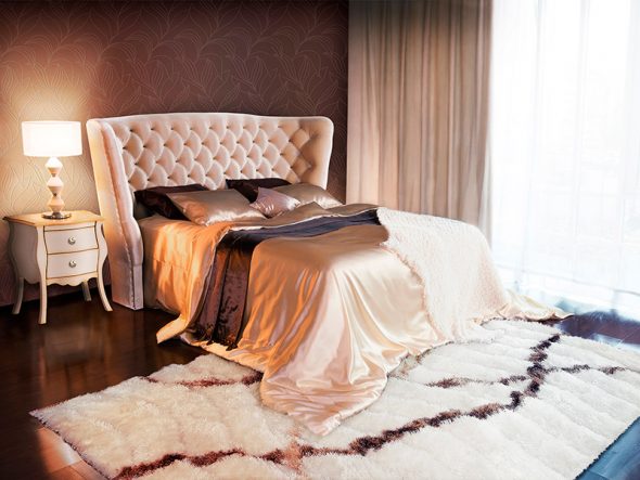 Великолепная кровать с ламелями Sofia