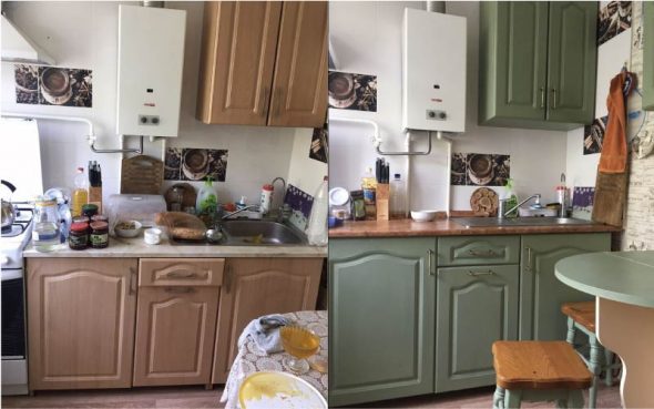 Фото кухни до и после реставрации