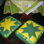 Подушки "Звезды" на кухонные табуреты