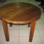 Круглый стол из деревянных досок своими руками